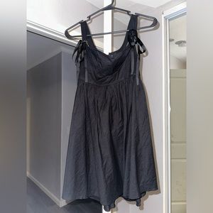 Mini black corset dress
